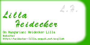 lilla heidecker business card